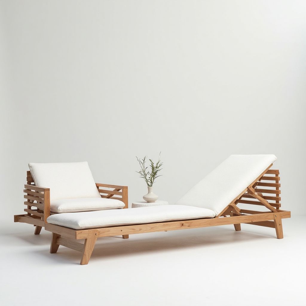 Teak Modular Lounger Set