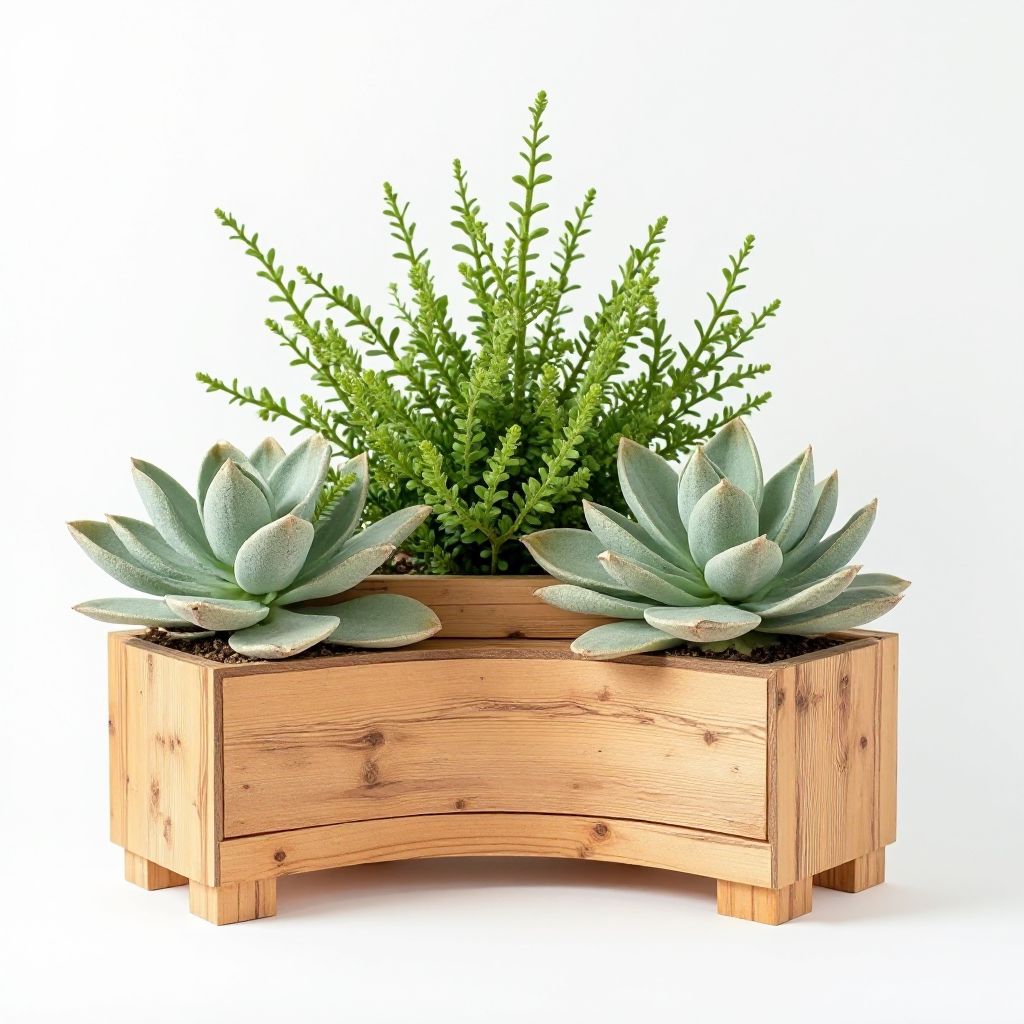 Curved Corner Planter Box (cedar)
