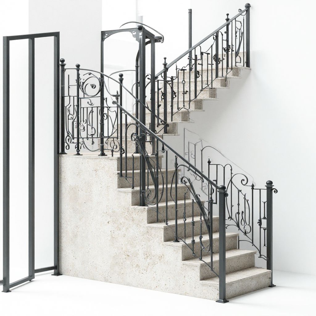 Wrought Iron Railing System